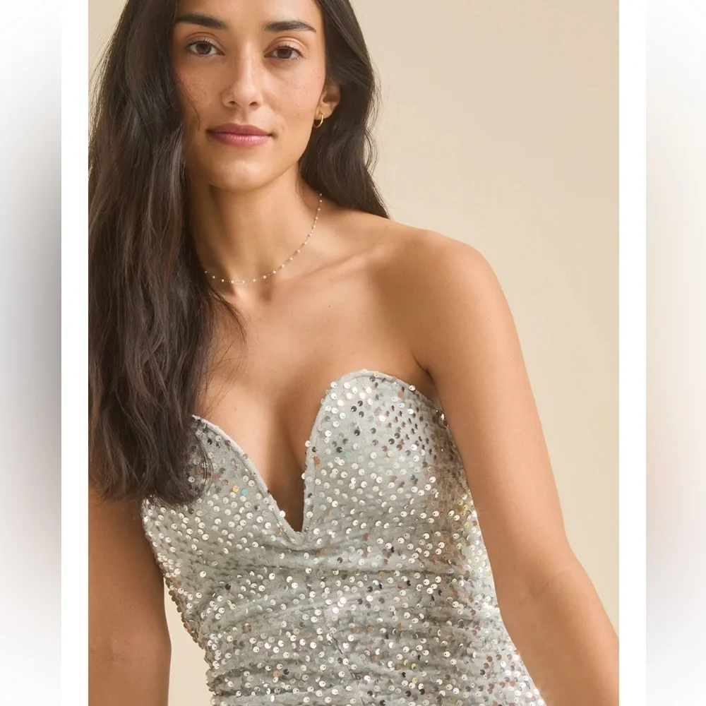 New with tags Altar’d state Raina sequin jumpsuit_4
